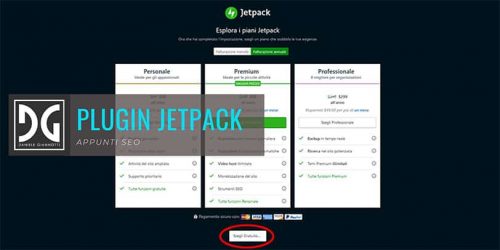 Installazione Plugin Jetpack